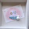Grampo de Cabelo Miffy Coelho Bolinhas Doce e Fofo Desenho Animado Menina Acessório Lateral Franja Coração Grampo Versátil Novo Estilo