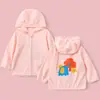 Ropa de protección solar para bebé verano fina ropa de protección solar para niños ropa para la piel cárdigan para bebé abrigo ropa para aire acondicionado con capucha al por mayor
