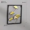 Decoraciones de Pared para Sala de Estar Estilo Nórdico Creativo Dormitorio Girasol Hoja de Ginkgo Colgante de Pared Colgante de Pared para Fondo de TV Pared