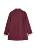 2026 Comercio Exterior Venta al por mayor transfronteriza Ropa para mujer Otoño Nuevo Blazer de longitud media elegante holgado de un botón