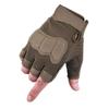Guantes de medio dedo para hombres y mujeres, estilo militar, tácticos, antideslizantes, para deportes al aire libre, combate, montañismo.