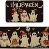 Tapetes de Cocina Halloween Transfronterizos, Tapetes de Piso de Terciopelo de Cristal Absorbentes de Agua Antideslizantes para el Hogar, Alfombras Festivas Más Vendidas de Amazon