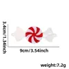 Nuevo Caramelo de Navidad Piruleta Espiral Roja y Blanca Colgante Decoración de Árbol de Navidad Pinwheel de Dos Colores Colgante de Caramelo de Menta