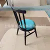 Silla de Comedor de Madera Maciza de Segunda Mano, Simple y Lujosa, Silla Windsor de Ocio para Restaurante Comercial, Silla Retro para Cafetería con Respaldo