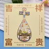 Imán de Metal para Refrigerador Cultural y Creativo Pipa Ciudades de China Qinghai Shandong Nanjing Chongqing Ciudades Populares Souvenirs de Viaje