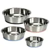 Base antideslizante de silicona, comedero para mascotas de acero inoxidable, cuenco para perros, antideslizante de silicona, engrosado, cuenco para perros de gran capacidad, cuenco para comida de mascotas