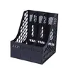 Suministros de oficina estante para archivos cuádruple estantería de plástico organizador de escritorio para materiales marco de barra para archivos estante de almacenamiento A4 al por mayor