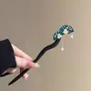 Pasador de Madera Nuevo Estilo Chino Pasador de Pelo Estilo Antiguo Pasador de Pelo para Mujer Alta Calidad Sentido de Suzuki Orquídea Estilo Nacional Combinación Falda de Cara de Caballo Pelo Pasador de Pelo