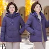 2026 Año del Caballo Benmingnian Invierno Nuevo Estilo Chino Chaqueta de Algodón con Plumas Invierno Mujeres Mayores Abuela Ropa Exterior Estilo Chino