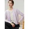 Cardigan de Caxemira Falso Duas Peças Luxo Leve Feminino Outono/Inverno Novo Estilo 2026 Jaqueta de Tricô Suéter Emagrecedor Top Casual