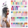 Peluca de fibra química de dos colores con degradado africano, trenza sucia en las puntas del cabello, trenza jumbo, trenza grande