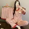 Yunduo Algodón Nuevo Lindo Pijama para Mujer 2026 Verano Delgado Manga Corta Conjunto de Tres Piezas Dibujos Animados Pony Ropa de Casa Disparo Real
