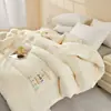 Colcha original de algodão e fibra de soja grau A, espessa para o inverno, adequada para primavera e outono, uso em ambientes com ar condicionado e como presente
