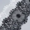 Renda de Cílios Malha de Trama 19cm, Renda de Código de Barras Não Elástica, Acessórios de Seda de Nylon para Acabamento de Renda em Lingerie Feminina