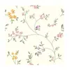 Fondo de Pantalla para Sala de Estar Estilo Nórdico Transfronterizo Plantas Verdes y Flores Papel Tapiz Autoadhesivo de PVC Sin Costuras Mural Impermeable Pegatinas de Pared para el Hogar