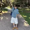 Shorts Blancos de Mezclilla de Pierna Ancha con Salpicaduras de Pintura Estilo High Street Americano para Hombre, Talla Grande, Corte Holgado, Marca de Tendencia, Corte Recto, con Efecto de Caída