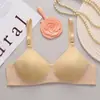 Ventas Directas de Fábrica Transfronterizo Mediana Edad y Personas Mayores Pecho Pequeño Tres Botones Pequeños Estilo Delgado Sin Aros Ropa Interior de Taza Pequeña para Madres Comercio Exterior