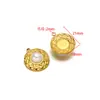 Aço Inoxidável Cruzado Flor Ponto Diamante Oval Pérola Pingente DIY Colar Pulseira Brincos Acessórios Acessórios Atacado