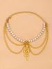Joyas de venta caliente europeas y americanas Nuevo colgante de primavera tobillera con forma de serpiente cadena combinable adorno para el pie con incrustaciones de diamante tobillera femenina