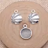 18x 14mm 0.9g prata antiga DIY acessórios para colar pulseira itens da vida pingente de basquete