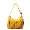 Bolso plisado nuevo 2026 para mujer, Bolso de hombro cruzado de tela casual a la moda, Bolso tote de diseño nicho