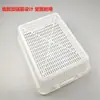 Colador de Cocina para Lavar Verduras, Cesta Escurridora, Cesta de Plástico para Verduras en el Fregadero, Colador para Olla Caliente Picante, Cesta Rectangular Grande Comercial para Verduras