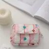 Porta-moedas An Ye com tampa flip porta-cartões acolchoado bolsa de armazenamento portátil bolsa fofa de algodão macio para batom maquiagem bolsa mini pequena