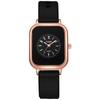 En stock al por mayor nuevo reloj pequeño verde de celebridad en línea correa de plástico reloj de cuarzo de lujo ligero para mujer reloj pequeño cuadrado casual artístico