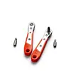 Llave de carraca de dos vías, Mini juego de almacenamiento de puntas de destornillador para espacios estrechos, Kit de herramientas para el hogar y reparación de automóviles