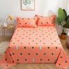 Sábana de Algodón Cepillado Pieza Única Sábana de Verano Dormitorio Cama Individual/Doble Sábana para Dormitorio de Estudiantes Pieza Única Simple