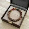 Pulseira de Sândalo Natural com Múltiplas Contas, Pulseira com Nó de Bambu e Mantra de Seis Palavras, Contas de Oração Masculinas, Joias de Contas Budistas de Círculo Único Femininas