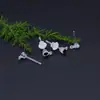 Estilo Coreano Nuevo Resina Aguja de Oreja Colgante Tazón Copa con Zircón Colorido Simple Ambiental Invisible Aretes Accesorios