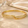 Bestseller transfronterizo: Pulsera delgada de doble fila trenzada de doble capa con incrustaciones de circonita para mujer, diseñada para citas y vacaciones