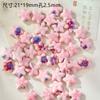 Joyería de cerámica de Jingdezhen rosa agujero grande cuentas sueltas paquete de material de bricolaje tejido a mano estudiante pulsera de cuentas cesta
