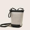 Bolso Cruzado de Moda para Mujer 2026 Nuevo Más Vendido Bolso para Mujer Bolso Tejido Simple Versátil con Correa de Hombro de Cuero
