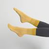 Calcetines de Cinco Dedos hasta la Pantorrilla con Bloques de Color, Calcetines de Yoga con Agarre Antideslizante, Calcetines Finos de Algodón hasta la Media Pantorrilla para Mujer, Deportes de Interior y Aeróbicos