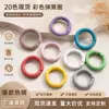 Chaveiro com fivela de mola em liga de zinco, acessório de chaveiro estilo étnico para presente corporativo, pequeno pingente com argola de mola pintada