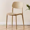 Atacado Encosto de Cadeira de Plástico Adulto Simples Mesa de Jantar Cadeira de Plástico Espessada Moderna Simples Banqueta de Mesa Casa Nórdico