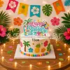 Banner de Fiesta de Cumpleaños para Cachorro Surfeador de Verano Transfronterizo, Guirnalda de Estilo Juguetón, Decoraciones Colgantes en Espiral, Adornos para Pastel y Arreglos de Mesa