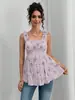 Ropa de Maternidad para Exportación Europea y Americana Nueva Colección Primavera y Verano 2026 Top de Maternidad con Tirantes Estampado Nuevo Chaleco de Maternidad de Cuello Cuadrado Línea A
