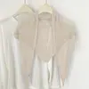 Lenço francês triangular de verão para cintura lenço de seda para cintura cinto de cintura para vestido decoração gravata de pescoço pequeno xale de tricô lenço de seda gelada lenço de seda feminino