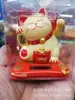 2018 Gato da Sorte Solar Boneca Enfeites de Carro Desenho Animado Acenando Gato de Bênção Decoração de Carro Primeira Geração de Cabelo