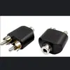Adaptador de Audio de 3.5mm Hembra a Doble RCA Macho, 3.5mm Hembra Niquelado a 2 RCA Macho