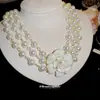 Colar de Pérolas com Flor de Óleo Gotejante Multicamadas Estilo Pequeno Chanel Luxo Leve Nicho Elegante Corrente Clavicular Colar de Temperamento Retro Fashion