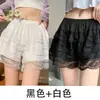 Shorts de Seguridad con Ribete de Encaje Multicapa Estilo JK Anti-Exposición, Adecuados para Faldas, Pantalones Bombachos Sueltos con Borde Enrollado, Alta Elasticidad, Entrepierna Reforzada, Estilo Delgado