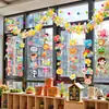 Cintas decorativas de dibujos animados para la vuelta al cole, para puertas y ventanas del aula, creando una atmósfera acogedora para que los niños empiecen el jardín de infancia