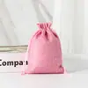 Bolsas de Linho com Cordão Personalizadas para Armazenamento de Doces de Natal e Halloween Transfronteiriços, Saquinhos Lisos, Bolsas de Linho para Joias e Presentes