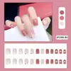 Unhas Postiças Curtas Personalizadas no Atacado, Adesivos de Unha Embalados, Unhas Usáveis, Arte de Unha Ilustrada, Unhas Postiças