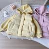 Traje de Invierno para Niñas Nuevo 2025 Sudadera con Capucha Forrada de Felpa Chaleco Engrosado Conjunto de Dos Piezas Transfronterizo