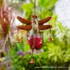 Campanilla de Viento Libélula Transfronteriza Decoración de Patio y Jardín Libélula con Cascabeles Campanilla de Viento